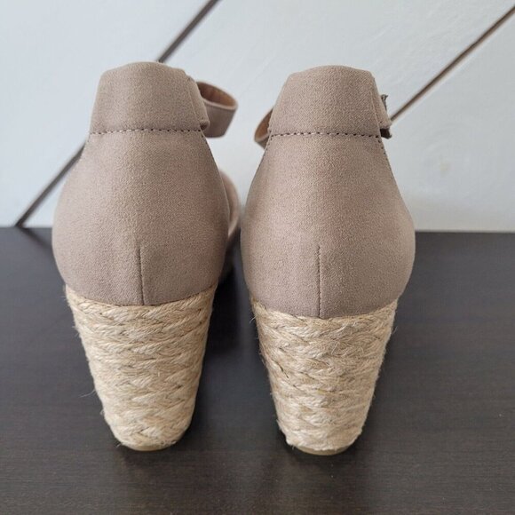 NEW Style & Co. Seleeneyf Womens 8.5M Light Taupe Platform Wedge Sandals - Picture 4 of 11